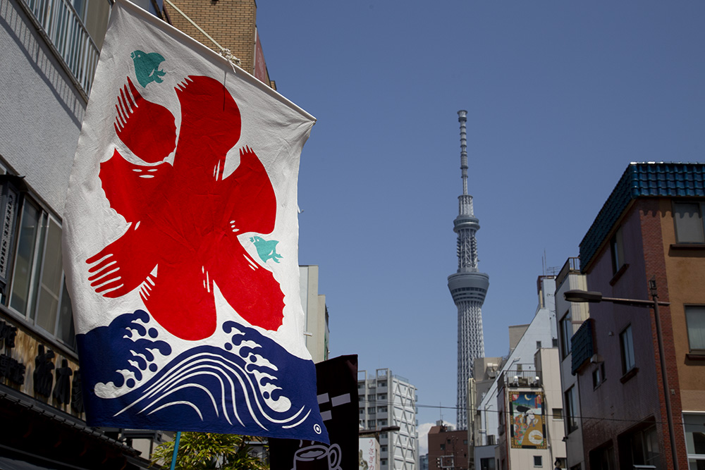 真夏の浅草と東京スカイツリー