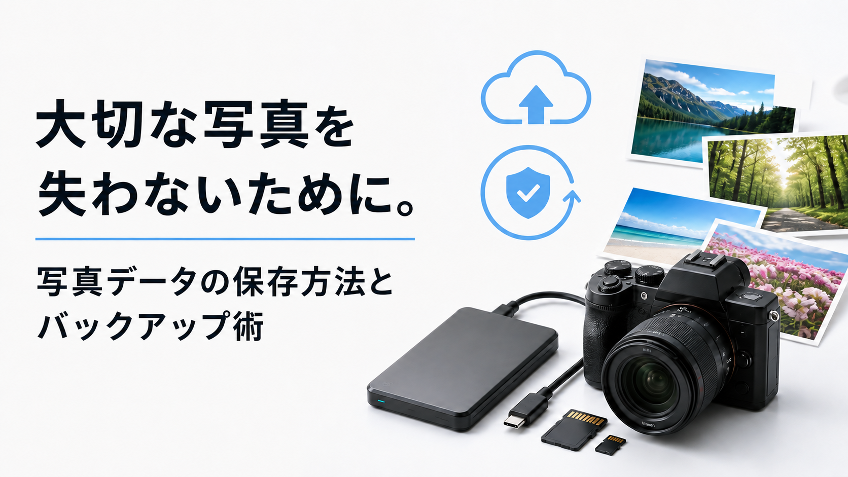 大切な写真を失わないために。写真データの保存方法とバックアップ術